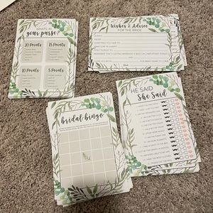 Bridal shower games